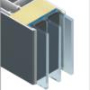 Porte programma EXCLUSIV dettaglio vetri bicamera con sigillatura mediante silicone 